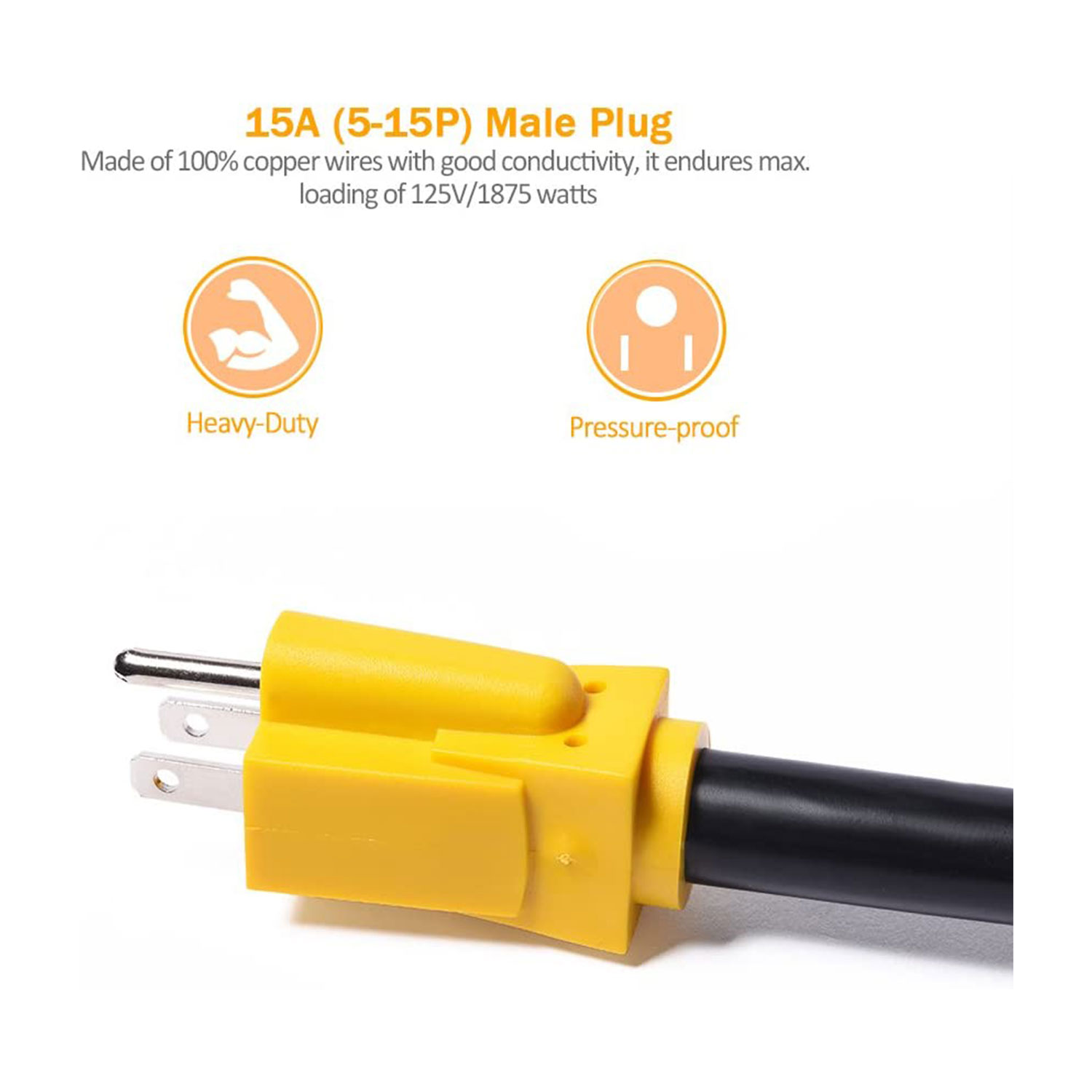 SnowyFox RV 15Amp to 50Amp Adapter - 15Male — изображение 2